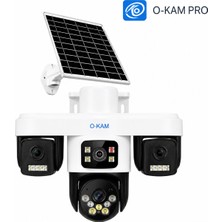 Wifi Ptz Kamera 3 Lens 3X3MP Aov 4g Sim Kartlı O-Kam OK-301