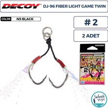 Decoy Dj-96 Fiber Light Game Tüylü Çiftli Asist Iğnesi #2 (2 Adet)