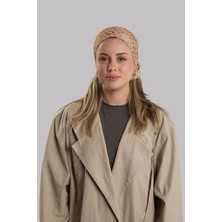 Hürrem Bone Sütlü Kahve Pratik Hazır Geçmeli Buff Bandana Sandy Geometrik Desenli Boru Bone 2416_26