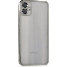 Mestore Samsung Galaxy A05 Kılıf Razer Lensli Silikon - Gümüş