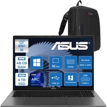 Asus Vivobook S16 (S3607AA) Intel® Core™ Ultra 7 355 Aı 48GB Ddr5 4tb SSD 16.0-Inch, Wuxga (1920 x 1200) OLED 0.2ms 400NITS WIN11HOME Taşınabilir Bilgisayar WSH189WH20+ZETTAÇANTA