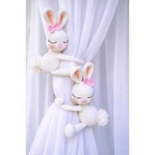 Zey'S Amigurumi Amigurumi Tavşan Perde Tutucu 2 Adet