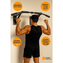 Leyaton Duvar Barfiks Aleti Barfix Demiri Barfiks Çubuğu 200 kg Taşıma Kapasiteli Siyah, Dvbrfx