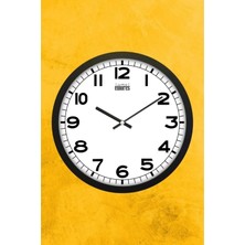 30 cm - Gerçek Cam Sessiz Mekanizmalı Duvar Saati