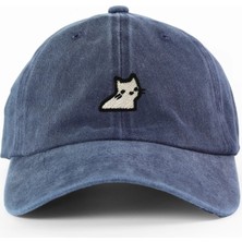 PataCute Minimal Masum Kedi Yıkamalı Şapka