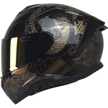 Mts X340 Goldy Full Face Motosiklet Kaskı - Motodede