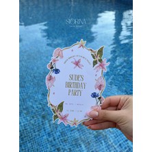 Siorina Events Birthday Kart Masa Kartı Bride Doğum Günü Kişiye Özel - 5 Adet