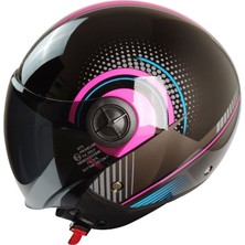 Mts FX-101 Pink Woman Yarım Kask - Motodede