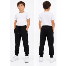 Dıgıl Kids Ribanalı Eşofman Altı Pantalon Likralı Ilkokul Orta Okul 2 Iplik Kumaş Unisex