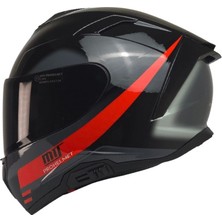 Mts X340 Rosso Full Face Motosiklet Kaskı - Motodede