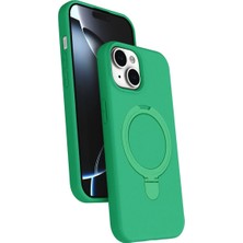 Mestore Apple Iphone 15 Regal Magsafe Standlı Kapak - Yeşil