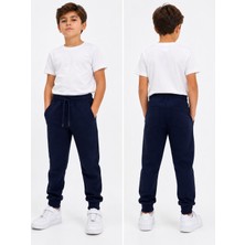 Dıgıl Kids Ribanalı Eşofman Altı Pantalon Likralı Ilkokul Orta Okul 2 Iplik Kumaş Unisex