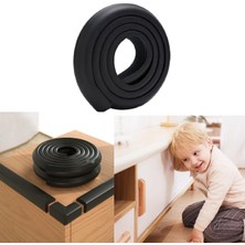 Microcase Sarmal Sünger Bebek ve Çocuk Köşe Kenar Koruyucu Kesilebilir 200 cm - AL5236 (Siyah)