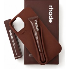 Moyvera iPhone 13/14/15 Uyumlu Lip Case Ruj Taşıma Bölmeli Silikon Kılıf