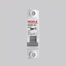 People Electric Rdb5 Serisi 1p 63A 6ka C Tipi Otomatik Sigorta