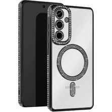 Mestore Samsung Galaxy S24 Fe Joke Simli Magneticsafe Kılıf - Siyah