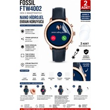 onlinekordon Fossil FTW4002 Gen 3 Uyumlu Nano Hidrojel Ekran Koruyucu 2 Adet Güçlendirilmiş Darbe Emici Tpu Film