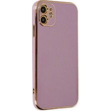 Mestore Apple Iphone 12 Kılıf Volet Silikon - Mor