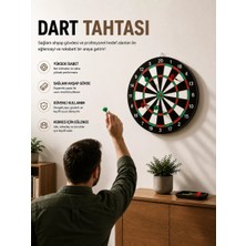 Hsc Bilişim 17 Inç Dart Tahtası Sağlam Ahşap Gövde ve Uzun Ömürlü Kullanım