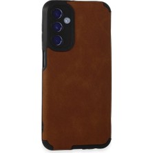Mestore Samsung Galaxy M34 5g Kılıf Loop Deri Silikon - Kahverengi