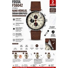 onlinekordon Fossil FS6042 Uyumlu Nano Hidrojel Ekran Koruyucu 2 Adet Güçlendirilmiş Darbe Emici Tpu Film