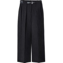 İpekyol Kemerli Çizgi Desen Pantolon IW6260003194001