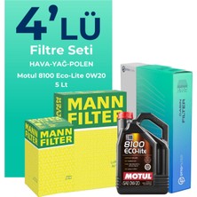 Mann Filter Mann Subaru Xv 1.6 Filtre Bakım Seti Motul Motor Yağlı (2017-2024) 4 Lü