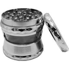 63 Mm. Silver Pencereli Tütün Baharat Herbal Öğütücüsü Parçalayıcı RC80SLV