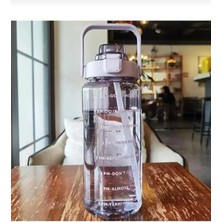 2000 ml Motivasyonel Su Matarası Su Şişesi Suluk Tritan Bpa Içermez Suluk