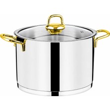 Remetta Anna Gold Derin Tencere 26CM  7,6 Lt