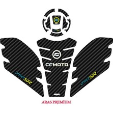 Aras Reklam ve Moto Aksesuar Cfmoto 250 Sr Uyumlu Tank Pad Seti