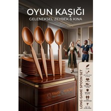 Uzun Halk Oyunu Kaşığı - Kına Zeybek 14 Adet 718722