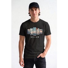 Unisex Regular Fit %100 Pamuk Bisiklet Yaka Premium Baskı Tişört