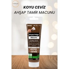 Nublado Koyu Ceviz Renk Ahşap Parke Tamir Macunu Mobilya Masa Dolgu Çatlak Çizik Giderici 125 ml