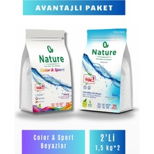 Nature Ikili Avantaj Paketi Beyazlar + Color & Sport 2 x 1,5 Kg(50 Yıkama)