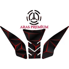 Aras Reklam ve Moto Aksesuar Rks Srk 400 Rr 2024-2025 Uyumlu Tank Pad Seti