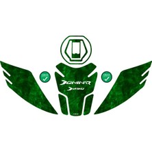 Aras Reklam ve Moto Aksesuar Bajaj Dominar 250 2020-2023 Uyumlu Tank Pad Seti