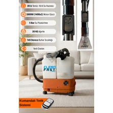 Clean Fast Cleanfast Titan 20L Kumandalı Profesyonel Çift Motorlu (1400X2) 2800W 5 Bar Buharlı Koltuk ve Halı Yıkama Makinesi