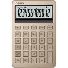 Casio Ms-200Dq-Gd 12 Haneli Parlak Gold Masa Üstü Hesap Makinesi