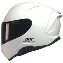 Mts X340 White Full Face Motosiklet Kaskı - Motodede