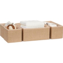 Ocean Home Textile Jüt Çekmece Içi Organizer Set