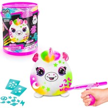 Airbrush Peluş Aır 022 Kova, Yumuşacık Peluş ve Tekrar Süsleyin, 4 Tebeşir Işaretleyici, Air