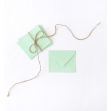 1001 Bimotif Minik Zarf, 7x9 cm 50 Adet (Su Yeşili) 7 x 9