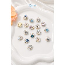 Misyul Tırnak Süsleme Kristal & Inci Charm Seti, Nail Art Tırnak Süslemesi