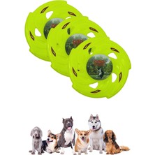 Buffer 3 Adet Köpek Frizbi Oyuncağı, Yuvarlak, Hafif Ağırlıklı, Karışık Renkli