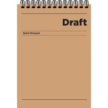 Keskin Color A4 Kareli Bloknot Draft - Kahverengi