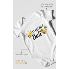Morivo Kids Teyzesinin Balı Kısa Kollu Bebek Body %100 Pamuk