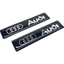 Carmind Audi Yan Çamurluk Bagaj Damla Logo Sticker