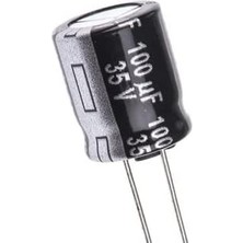 100UF 35V Kondansatör 12X10MM - 10 Adet