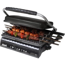 Regron Dökümix Ultra Plus Organik Demir Döküm Izgara& Tost Makinası Siyah Izgara Aparatlı,fırçalı,yağdanlık